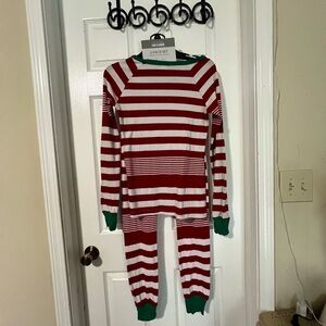 Striped Red and Green Kids Pajamas
